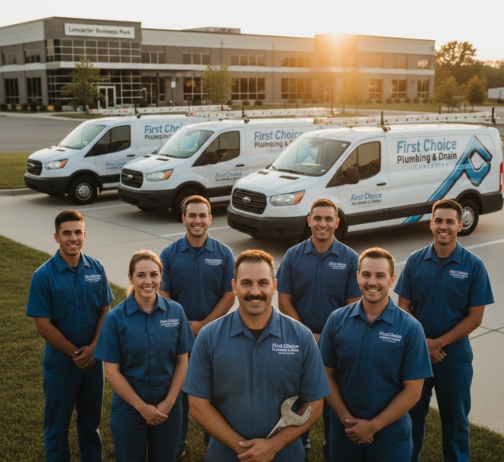 Professional plumber from First Choice Plumbing & Drain Lancaster providing expert plumbing services